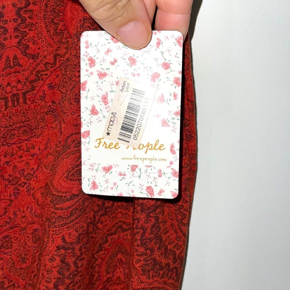 NWT Free People Womens Lounge Pants Size Small S Wide Leg Spice Combo Pure Rayon - Picture 6 of 12